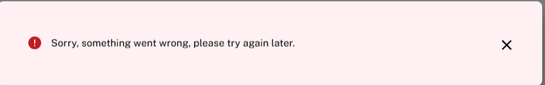 eOPF error message - sorry, something went wrong